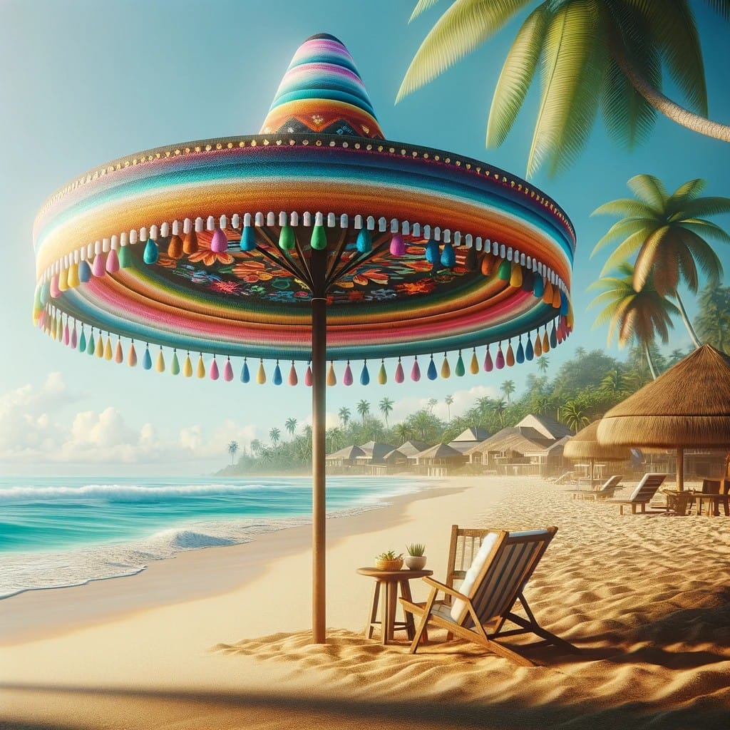 The Sombrealla — Sombrero Beach Umbrella